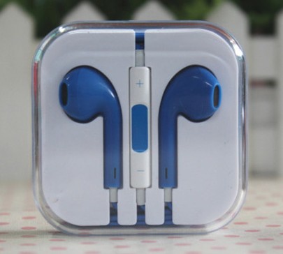 蓝色的苹果iphone5耳机KD15-021